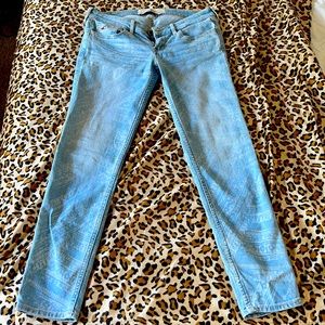 Hollister jeans with tribal print.